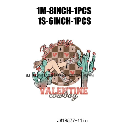 Stuck On You Cactus Free Spirit Wild Heart Cupid Find Me A Cowboy Howday Valentine XOXO Love DTF Transfers Printing For Clothes