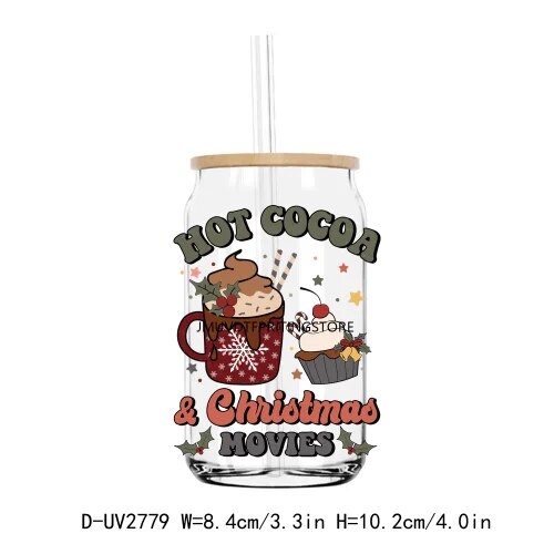 Christian Religious Jesus Christmas UV DTF Transfers Stickers Decals For Libbey Cold Cups Mugs Tumbler Waterproof DIY Craft