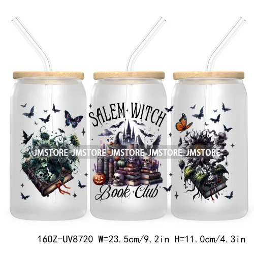 Witching Hour Cocktail Club 16OZ UV DTF Cup Wrap Transfer Stickers Halloween Custom Labels Waterproof Logo For Libbey Glass Can