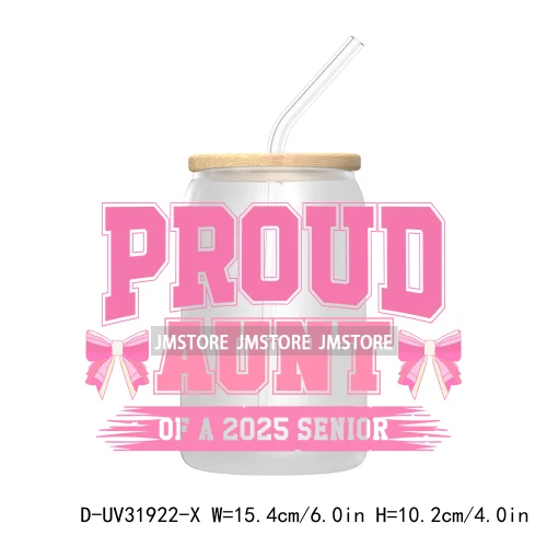 Senior 2025 College Grad UV Sticker Decals For Libbey Cold Cups Mugs Tumbler Transfer Stickers Waterproof Labels Graduation Cap