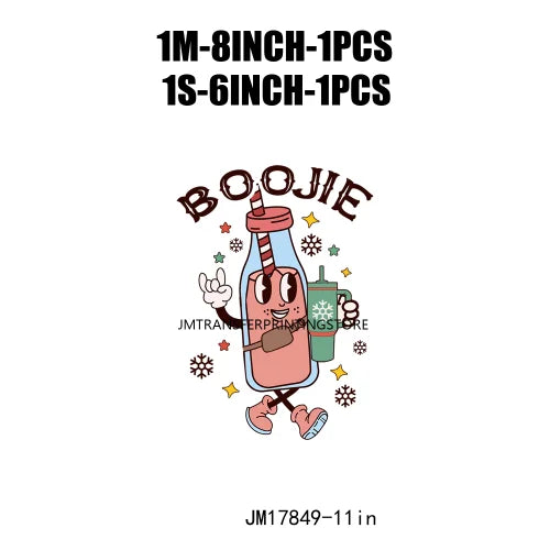 All I Need Is Cozy Winter Drink Coffee Lover Coquette Christmas Iron on Washable DTF Transfer Sticker Ready to Press for Hoodies