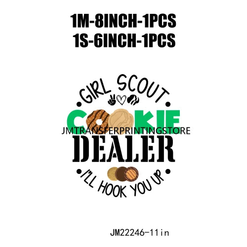 Funny In My Girl Mom Scout Cookie Era Print Logo Cookie Moms Girls Club Iron On DTF Transfer Stickers Ready To Press For Clothes