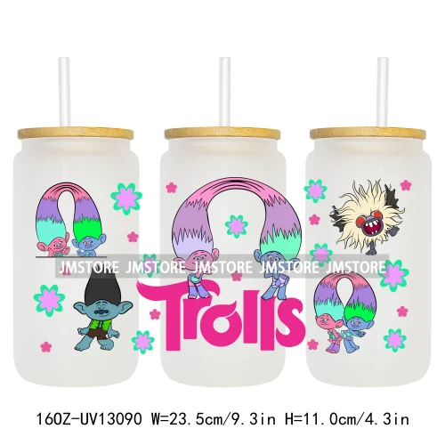 Kids Cartoon Best Friends UV DTF Stickers Ready to Transfer Cup Wrap Custom Labels DIY Craft For Libbey Can Glass Tumblers Mugs