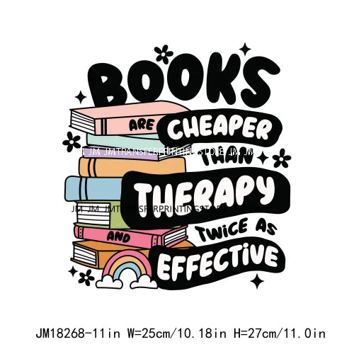 Positive Quotes Coffee Fuel Good Vibes Book Read In Peace Best At Drinking DTF Heat Transfer Stickers Ready To Press For Clothes