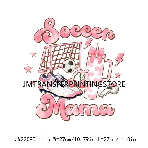 Happy Mother's Day Design Iron On Pink Sport Mama In My Ball Sport Mom Era DTF Transfer Stickers Ready To Press For Clothing