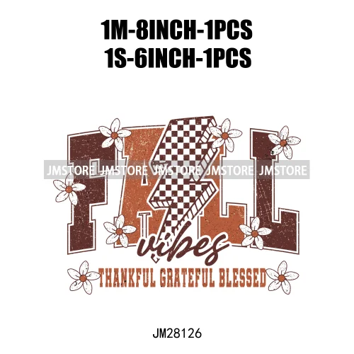 Pumpkin Season Autumn Coquette Bow Girly Cozy Fall Vibes Decals DTF Iron On Transfers Stickers Ready To Press For Hoodies Bags