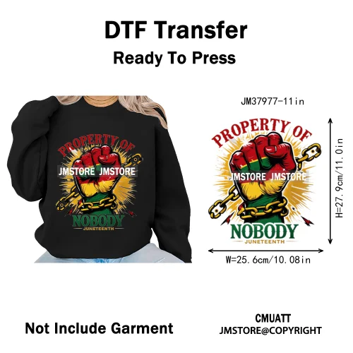 Celebrate Afro Dope Woman Juneteenth Since 1865 Freedom Power Vibes Independence Day Iron on  DTF Transfer Stickers For T-shirts