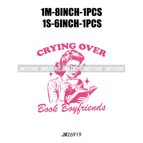 Readers Book Club Overthinker Mental Health Grab Life By Balls Positive Quotes DTF Iron On Transfers Stickers Decals For Clothes