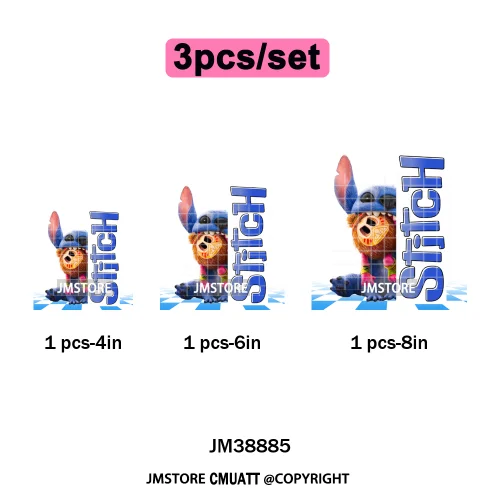 Urban Cartoon Character Streetwear Thermal Printing Iron on DTF Washable Transfers Stickers Ready to Press for Clothing Bags