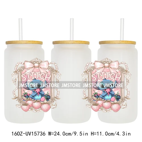 Magical Cartoon Coquette Summer UV DTF Stickers Ready to Transfer Cup Wrap Custom Labels DIY Craft For Libbey Glass Can Tumbler