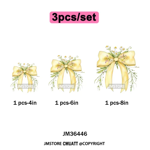 Spring Wildflower Love Vibes Ribbon Wedding Coquette Iron on DTF Thermal Transfers Stickers Ready to Press for Dresses Hoodies