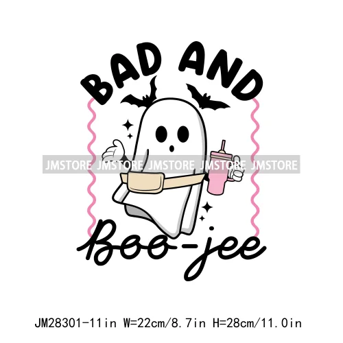 Howdy Halloween Spooky Book Lover Club Boo Jee Designs Ghosting You For Books Coffee Iron On DTF Transfers Stickers For Hoodies