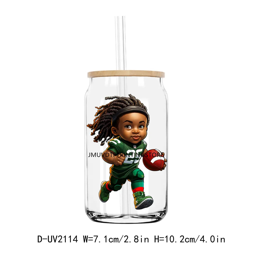 Baseball Football Sport Boy UV DTF Transfers Stickers Decals For Libbey Cold Cups Mugs Tumbler Waterproof DIY Craft