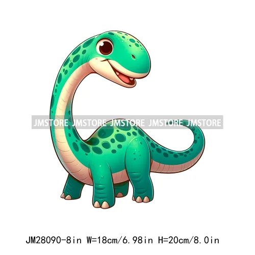 Funny Diy Dinosaur Cute Dino Nursery Animal DTF Iron On Transfers Stickers Ready To Press For T-shirts Bags