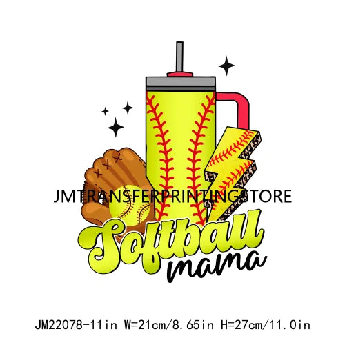 New Baseball Softball T-Ball Mama Sport Season Patches Logos That's My Boy DTF Transfer Stickers Ready To Press For Hoodies