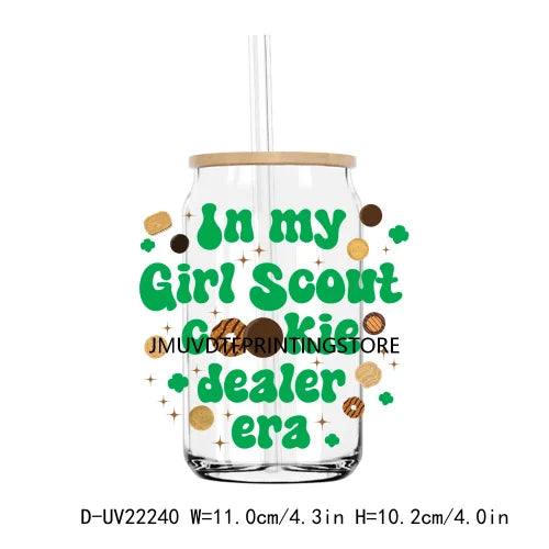 In My Girl Mom Scout Cookie Era UV DTF Transfers Stickers Decals For Libbey Cold Cups Mug Tumbler Waterproof DIY Craft Mama Club