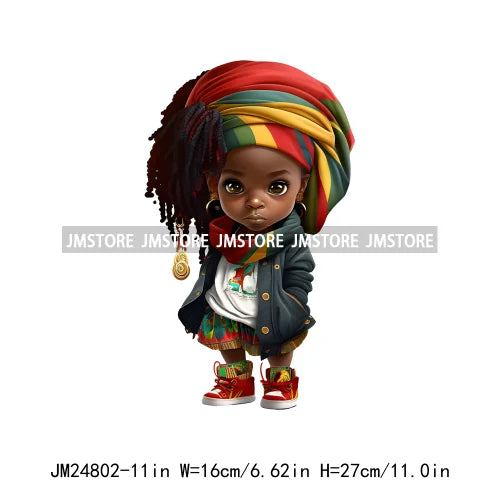 Fashion Kente Headwrap Turban Women Prints Camo Cool Black Hip Hop Boy Iron On DTF Transfers Stickers Ready To Press For Clothes