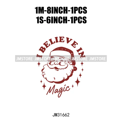 Holly Jolly Santa Christmas Mail Boots Coquette Gifts Festive Season Iron On DTF Transfers Stickers Ready To Press For Clothes