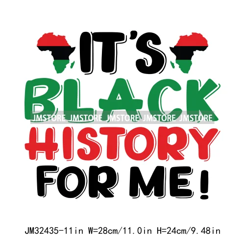 Black History Month 365 Juneteenth Vibes Afro Inspirational Quotes Iron On DTF Transfer Stickers Ready To Press For Clothing