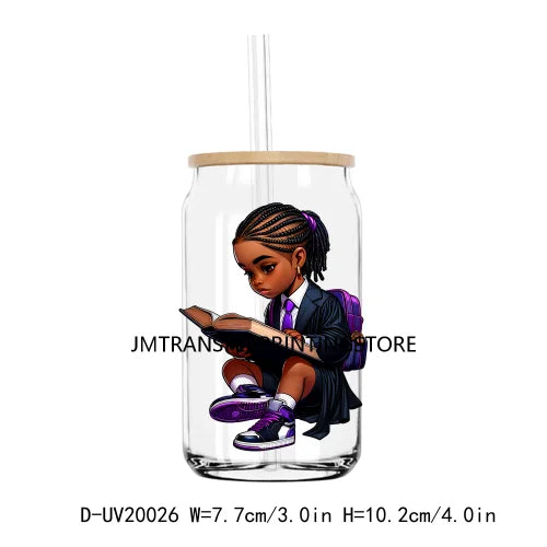 African American Beautiful Career Themed UV DTF Transfers Stickers Decals For Libbey Cold Cups Mugs Tumbler Waterproof DIY Craft