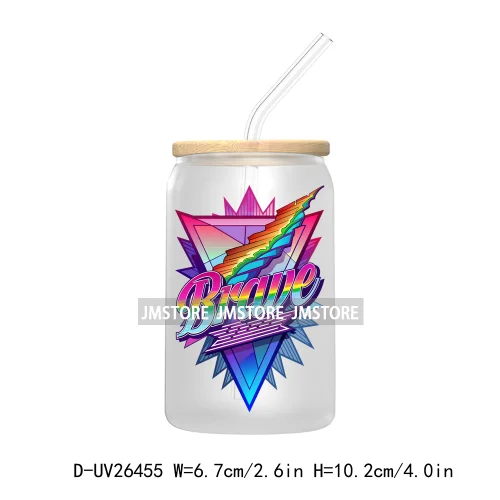 LGBT Quotes UV DTF Transfer Stickers Decals For Libbey Cold Cups Mugs Tumbler Waterproof DIY Custom Logo Labels Rainbow Pride