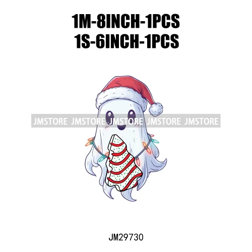 Just Waiting For Christmas Santa Claus Gifts Joy Winter Holidays Vibes Iron On DTF Transfers Stickers Ready To Press For Clothin