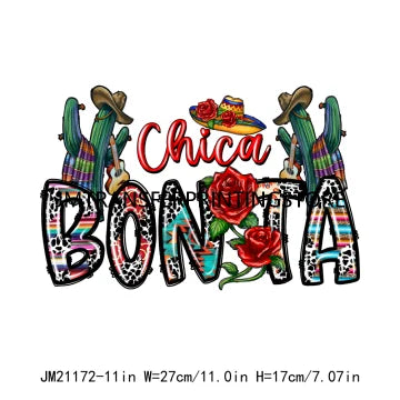 Viva Mexico Cinco De Drinko Logos Mama Cita Cowhide Western Spicy Taco Bout Party Iron On DTF Transfer Stickers For Sweatshirt