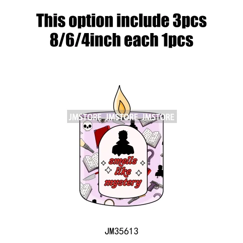 Smells Like Dark Romance Book Club Bookish Positive Quotes Iron on DTF Washable Transfers Stickers Ready to Press for Clothing
