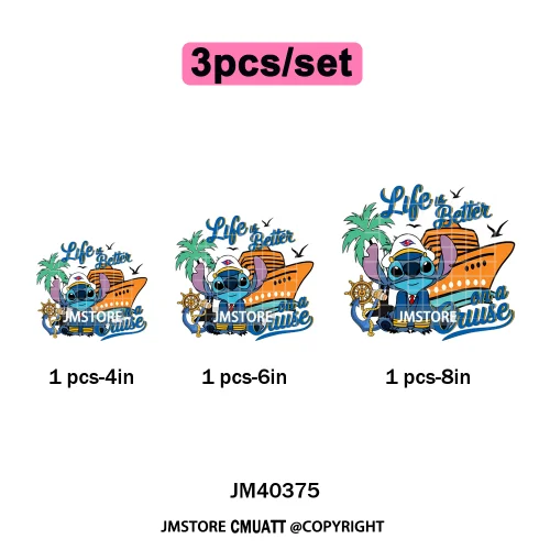 Aloha Flower Summer Vibes Cartoon Animal Vacation Life Designs Iron on DTF Washable Transfers Sticker Ready to Press for Clothes