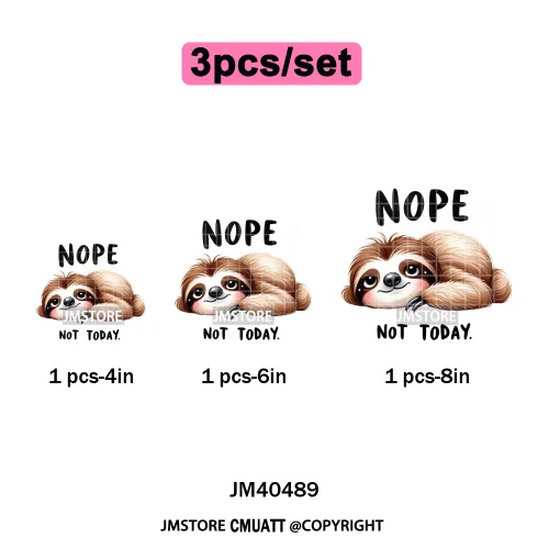 Funny Animal Snarky Inspire Quotes Dog Cat Sarcastic Saying Iron on DTF Washable Transfers Stickers Ready to Press for Clothes