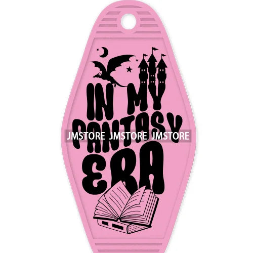 Just One More Chapter Reading Books High Quality WaterProof UV DTF Sticker For Motel Hotel Keychain Book Club