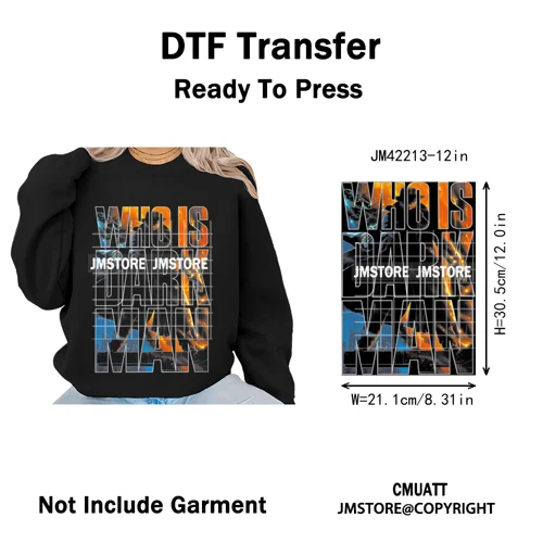 Cool Halftone Horror Killer Characters Scary Halloween Vibes Iron on DTF Washable Transfers Stickers Ready to Press for Clothes