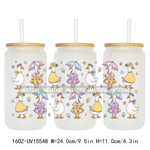 Summer Trip Girly Camping UV DTF Stickers Ready to Transfer Cup Wrap Custom Labels DIY Craft For Libbey Glass Can Mug Tumbler
