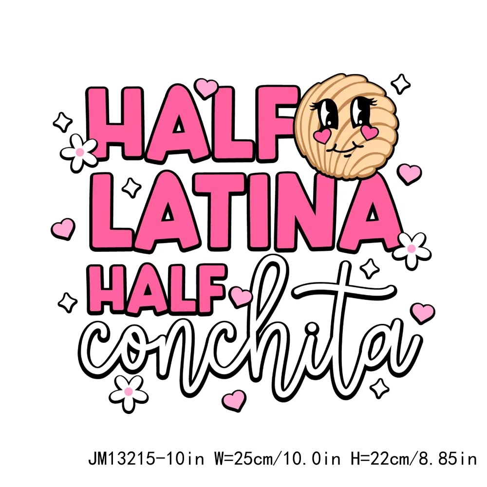 Cute Mexico Culture Decals Latina Mexican Bonita Thermal Iron On DTF Transfer Sticker Ready To Press For Shirts Hoodies