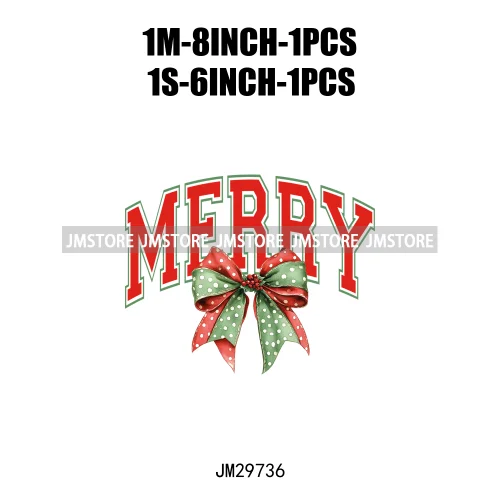 Small Town Fram Fresh Tree Christmas Merry Vibes Ho Ho Ho Santa Deer Iron On DTF Transfers Stickers Ready To Press For Hoodies
