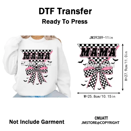 Witchy Goose Howday Pumpkin Boo Ghost Spooky Season Coquette Halloween Iron on DTF Transfers Stickers Ready to Press for Clothes