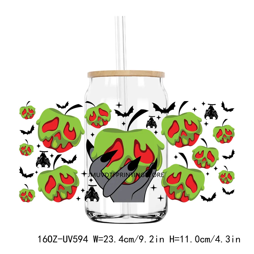 Fall Pumpkin Coffee Nurse 16OZ UV DTF Cup Wrap Transfers Stickers Custom Labels DIY Durable Waterproof Logo For Libbey Glass Can