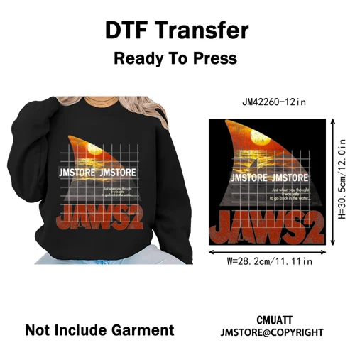 Horror Characters Halftone Movie Shows Scary Halloween Vibes Iron on DTF Washable Transfers Stickers Ready to Press for Clothing
