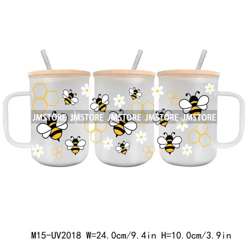 Dog Mom Club UV DTF Glass Can Wrap For 15OZ Mug Coffee Cup Transfer Stickers DIY Custom Logo Labels Cat Paw Affirmations