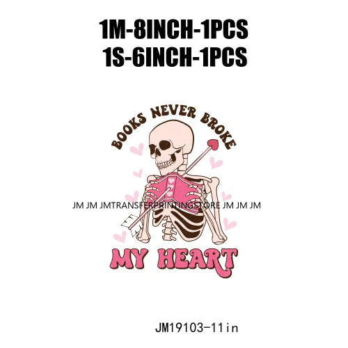 Pink Retro Skeleton Anti Valentine Club Talk About Love Dead Inside But It's Valentine's Skull DTF Transfer Stickers For Shirts