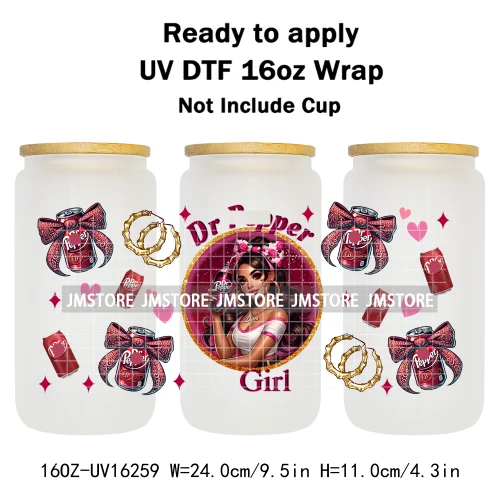 Mexican Culture Drinks Tequila Evil Eye 16OZ UV DTF Cup Wrap Ready To Apply Waterproof Transfer Stickers For Libbey Glass Can