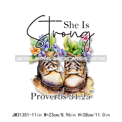 Be The Light Bible Verse Jesus Cross Christ Floral Religious Faith Motivational Spirit Iron On DTF Transfer Stickers For T-shirt