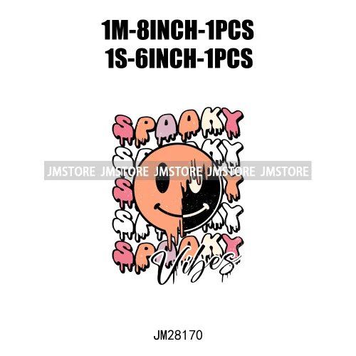 Cute Mama Babe Stay Spooky Let's Go Ghouls Halloween Season Designs DTF Iron On Transfers Stickers Ready To Press For Clothes