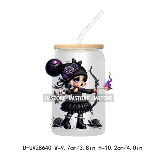 Nightmare Before Coffee Spooky Halloween Skeleton UV DTF Transfer Stickers Decals For Libbey Cold Cup Mug Tumbler Pumpkin Season