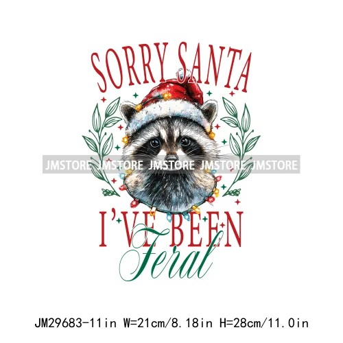 New Christmas Santa Social Club Coquette Western Boots Jolly Holiday Season Logos Iron On DTF Heat Transfer Stickers For Hoodies