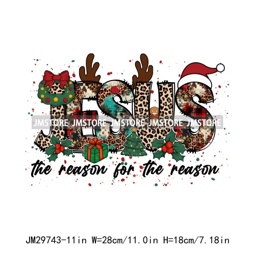 Small Town Fram Fresh Tree Christmas Merry Vibes Ho Ho Ho Santa Deer Iron On DTF Transfers Stickers Ready To Press For Hoodies
