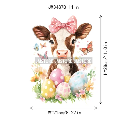 Colorful Howdy Cowboy Boots Western Easter Vibes He Is Risen Cross Bunny Iron On DTF Transfer Sticker Ready To Press For Clothes