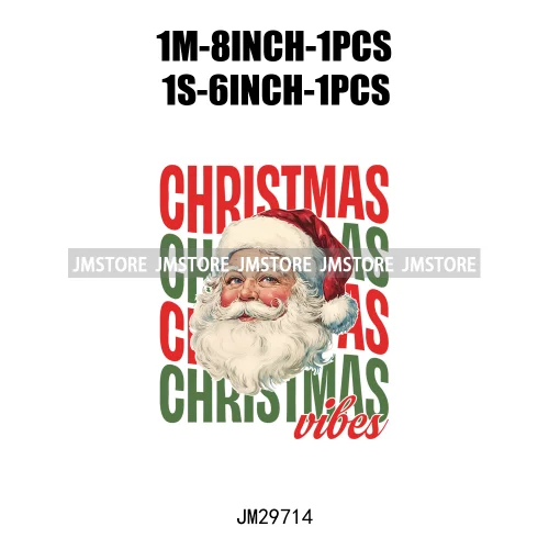 Christmas Girly Vibes Santa Winter Jesus Coquette Bow Tis The Season Iron On DTF Transfers Stickers Ready To Press For Clothes
