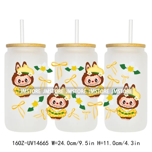 Funny Cartoon Character UV DTF Stickers Ready to Transfer Cup Wrap Custom Labels DIY Craft For Libbey Can Glass Tumblers Mugs