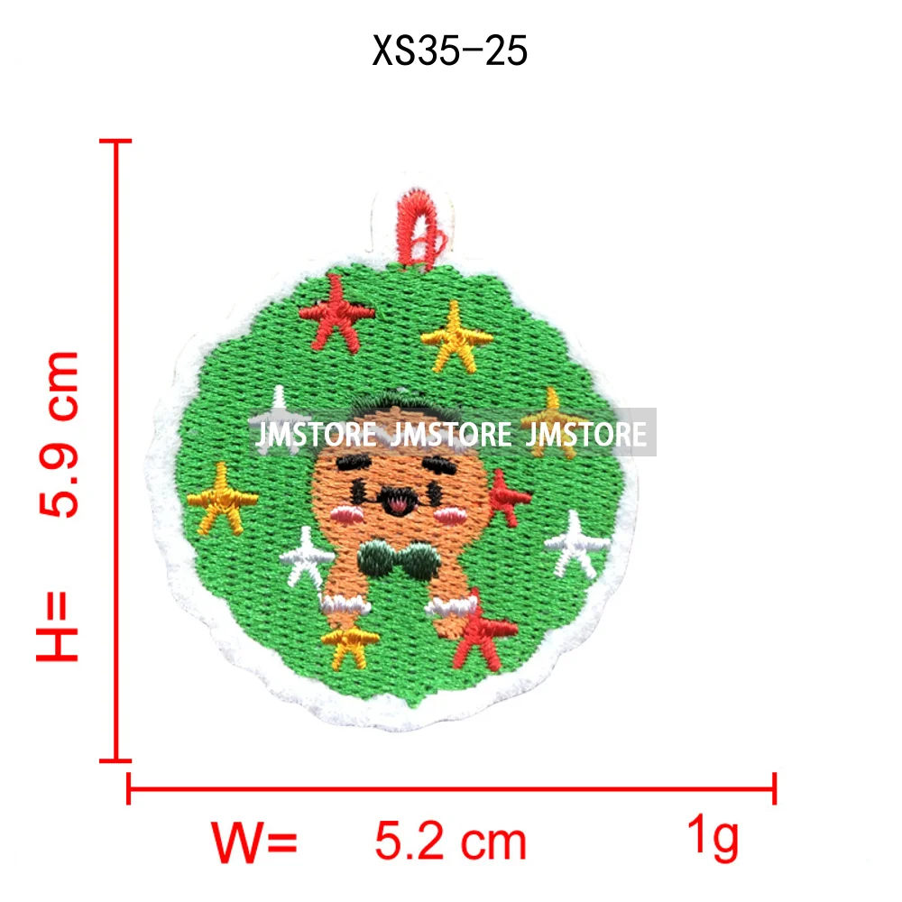 Sweet Christmas Small Size Snowman Santa Cozy Animal Xmas Holiday Gifts Kids Embroidery Appliques Iron on Patches for Clothing
